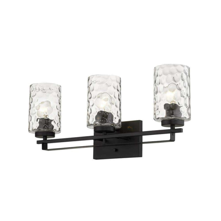 Vanity Lighting * | Livvy 24 In. 3-Light Matte Black Vanity Light By Acclaim Lighting