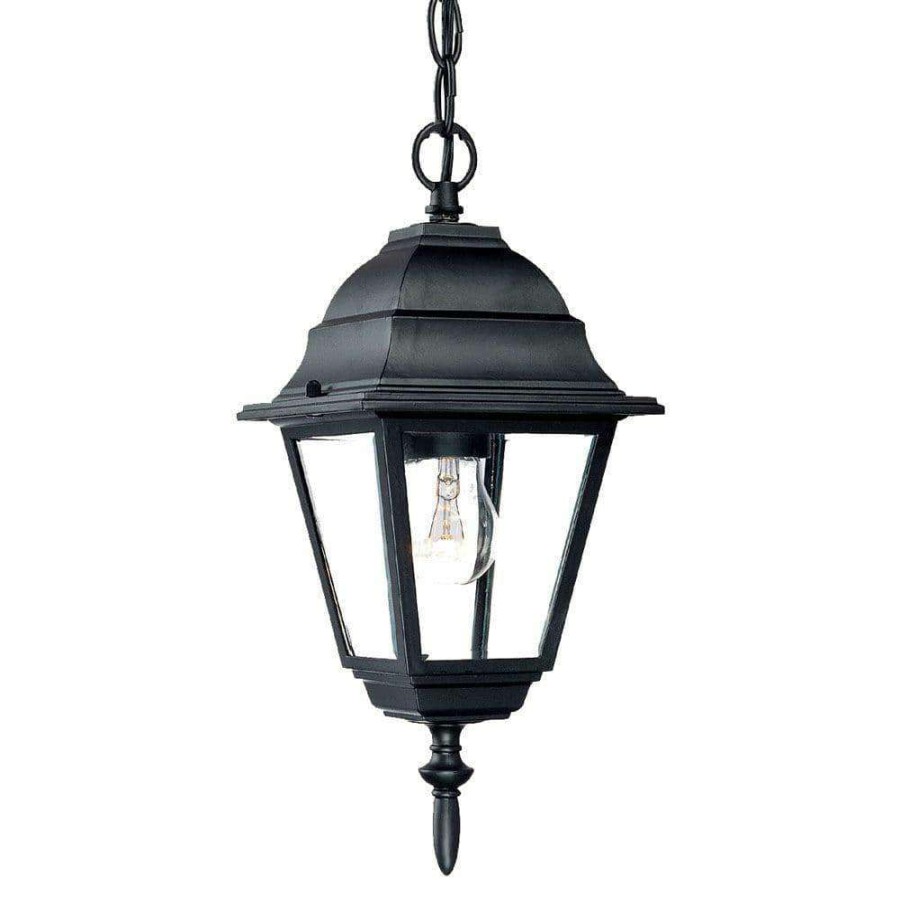 Outdoor Lighting * | Builder'S Choice Collection 1-Light Matte Black Outdoor Hanging Lantern By Acclaim Lighting