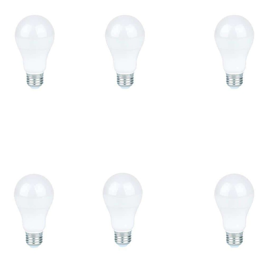 Light Bulbs * | Contractor Pack 60-Watt Equivalent 9-Watt A19 Non-Dimmable Led Light Bulb Daylight 5000K (6-Pack) By Halco Lighting Technologies