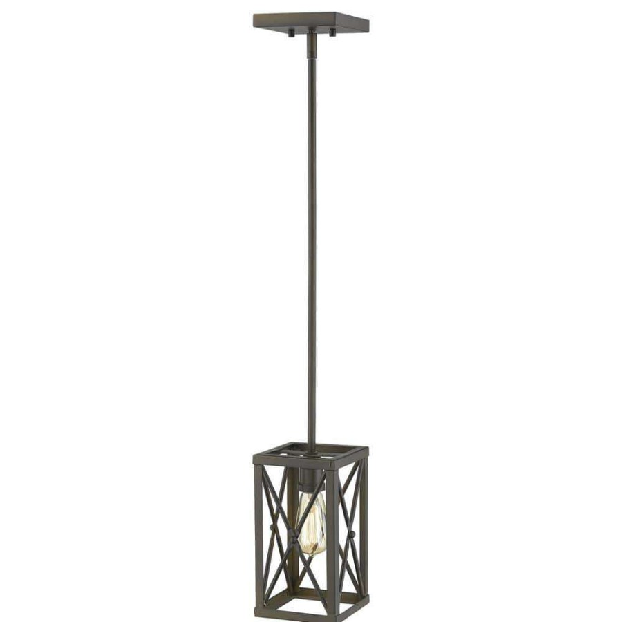 Pendant Lights * | Brooklyn 1-Light Oil-Rubbed Bronze Pendant By Acclaim Lighting