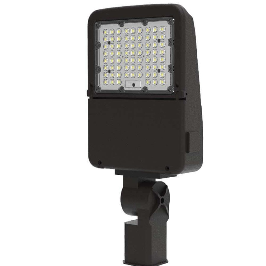 Outdoor Lighting * | 150-Watt 120-277-Volt Slipfitter Line Voltage Bronze Outdoor Integrated Led Large Landscape Flood Light, Daylight 5000K By Halco Lighting Technologies