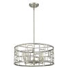 Chandeliers * | Amoret 5-Light Antique Silver Convertible Pendant By Acclaim Lighting