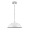 Chandeliers * | Layla 1-Light White Bowl Pendant By Acclaim Lighting