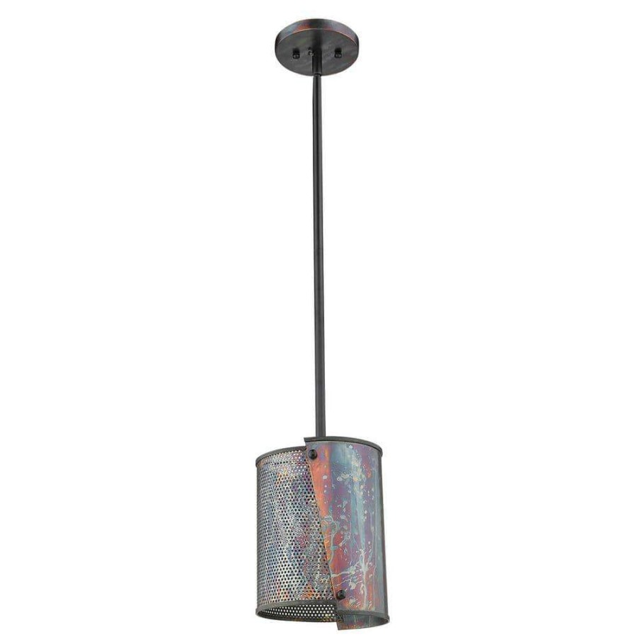 Pendant Lights * | Ryker 1-Light Bronze Patina Pendant By Acclaim Lighting