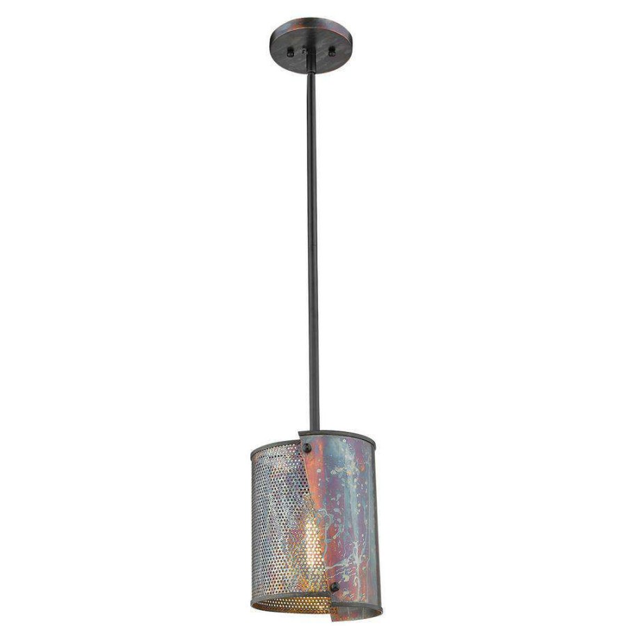 Pendant Lights * | Ryker 1-Light Bronze Patina Pendant By Acclaim Lighting