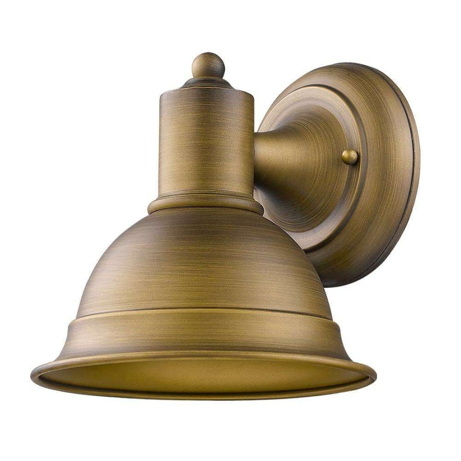 Outdoor Lighting * | Colton 1-Light Raw Brass Outdoor Wall Lantern Sconce By Acclaim Lighting