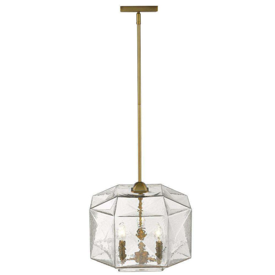 Chandeliers * | Loft 3-Light Brass Pendant By Acclaim Lighting