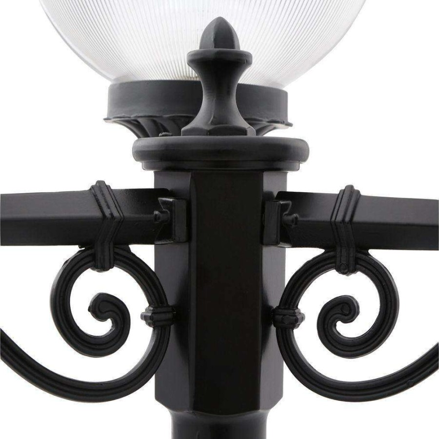 Outdoor Lighting * | Havana 3-Head 3-Light Matte Black Outdoor Post Light Combination By Acclaim Lighting