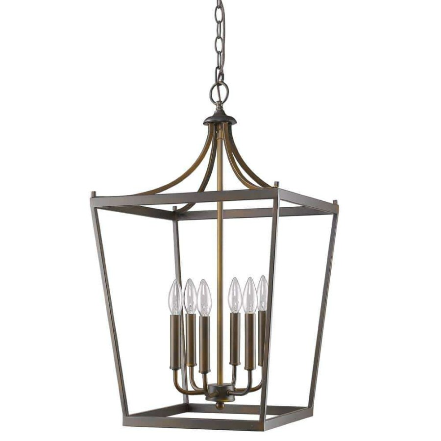 Chandeliers * | Kennedy Indoor 6-Light Oil Rubbed Bronze Chandelier By Acclaim Lighting