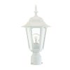 Outdoor Lighting * | Camelot 1-Light Textured White Outdoor Post-Mount Fixture By Acclaim Lighting