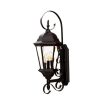 Outdoor Lighting * | New Orleans Collection 3-Light Matte Black Outdoor Wall Lantern Sconce By Acclaim Lighting