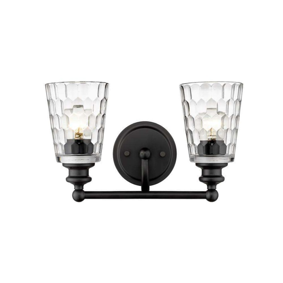 Vanity Lighting * | Mae 14-1/4 In. 2-Light Matte Black Vanity Light By Acclaim Lighting