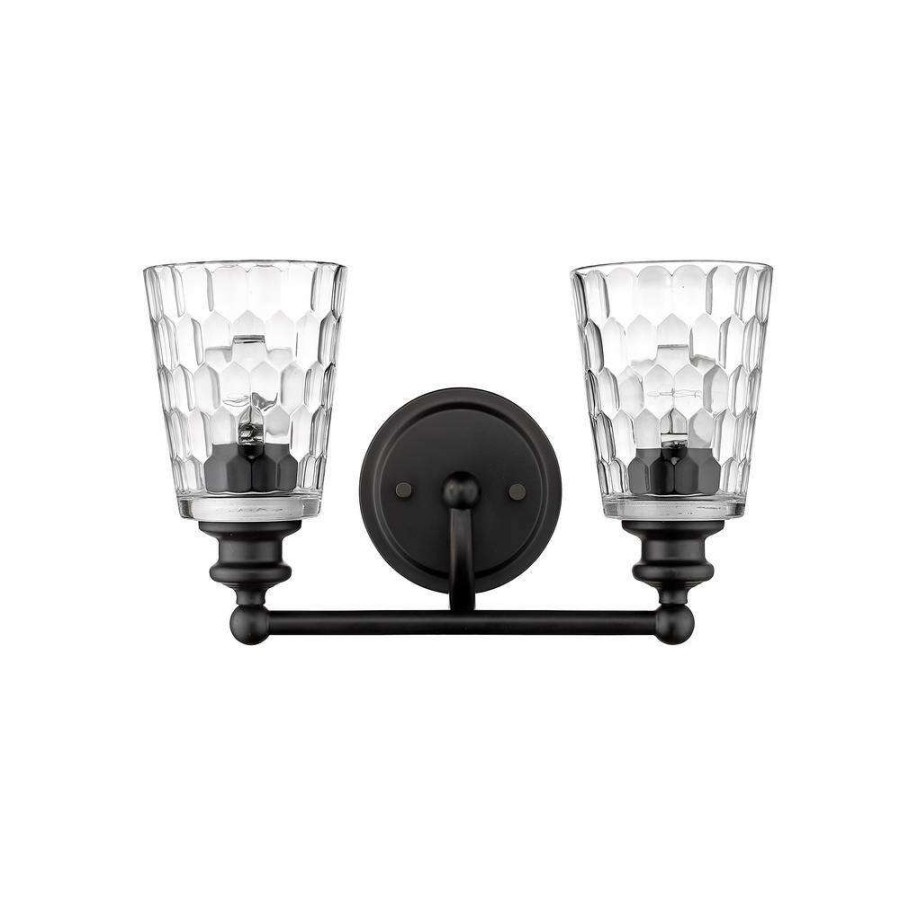 Vanity Lighting * | Mae 14-1/4 In. 2-Light Matte Black Vanity Light By Acclaim Lighting