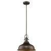 Pendant Lights * | Virginia Indoor 1-Light Oil Rubbed Bronze Mini-Pendant With Metal Shade By Acclaim Lighting