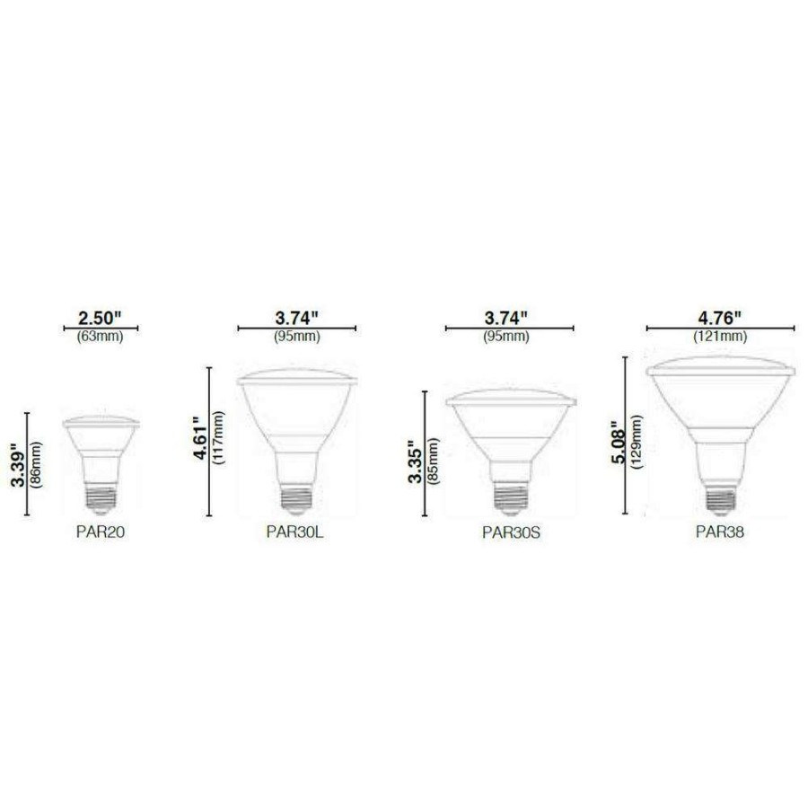 Light Bulbs * | 90-Watt Equivalent 15-Watt Par38 Dimmable Led Flood White Soft White Light Bulb 3000K 81954 By Halco Lighting Technologies