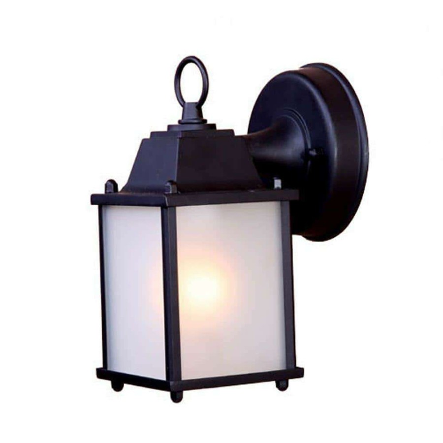 Outdoor Lighting * | Builder'S Choice Collection 1-Light Matte Black Outdoor Wall Lantern Sconce By Acclaim Lighting