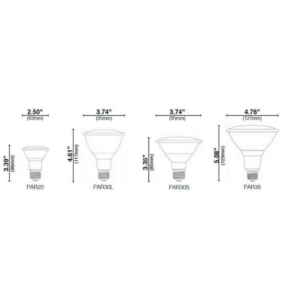 Light Bulbs * | 50-Watt Equivalent 10-Watt Par30 Short Neck Dimmable Led Flood White Cool White Light Bulb 4000K 82969 By Halco Lighting Technologies