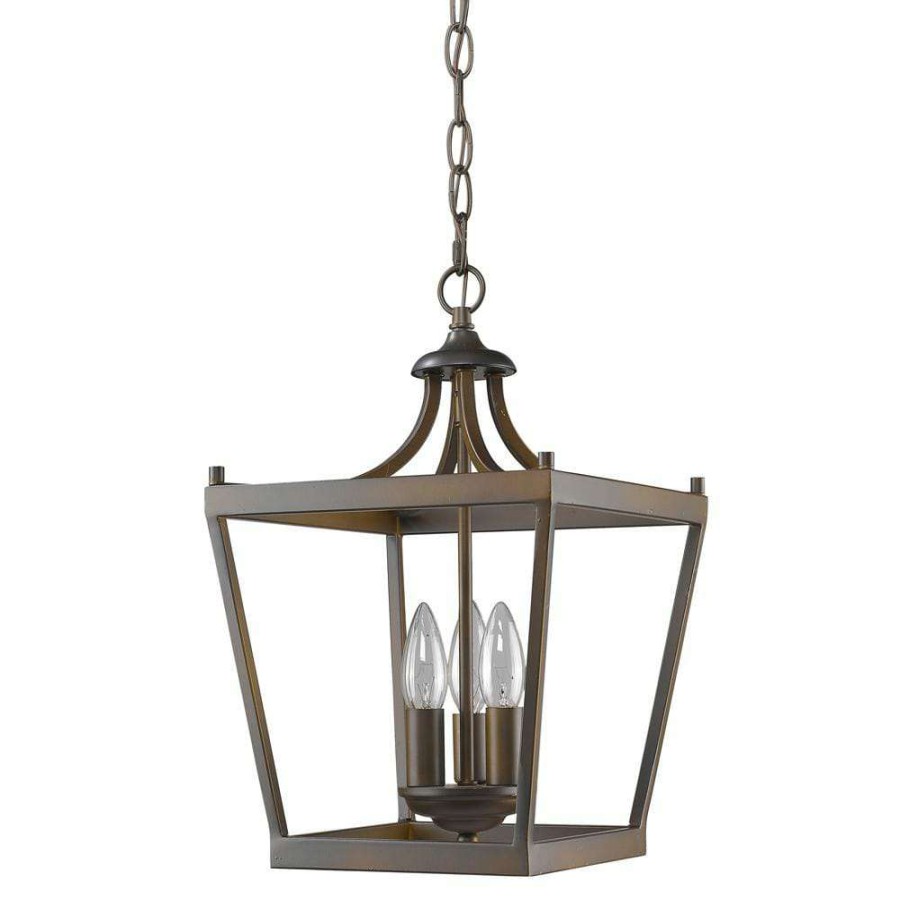 Chandeliers * | Kennedy 3-Light Indoor Oil Rubbed Bronze Chandelier By Acclaim Lighting