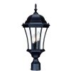 Outdoor Lighting * | Brynmawr 3-Light Matte Black Outdoor Post-Mount Light Fixture By Acclaim Lighting