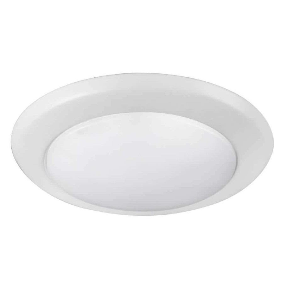 Recessed Lighting * | 15-Watt 6 In. 3000K Soft White Integrated Led Recessed Downlight Trim Dimmable Wet Location By Halco Lighting Technologies