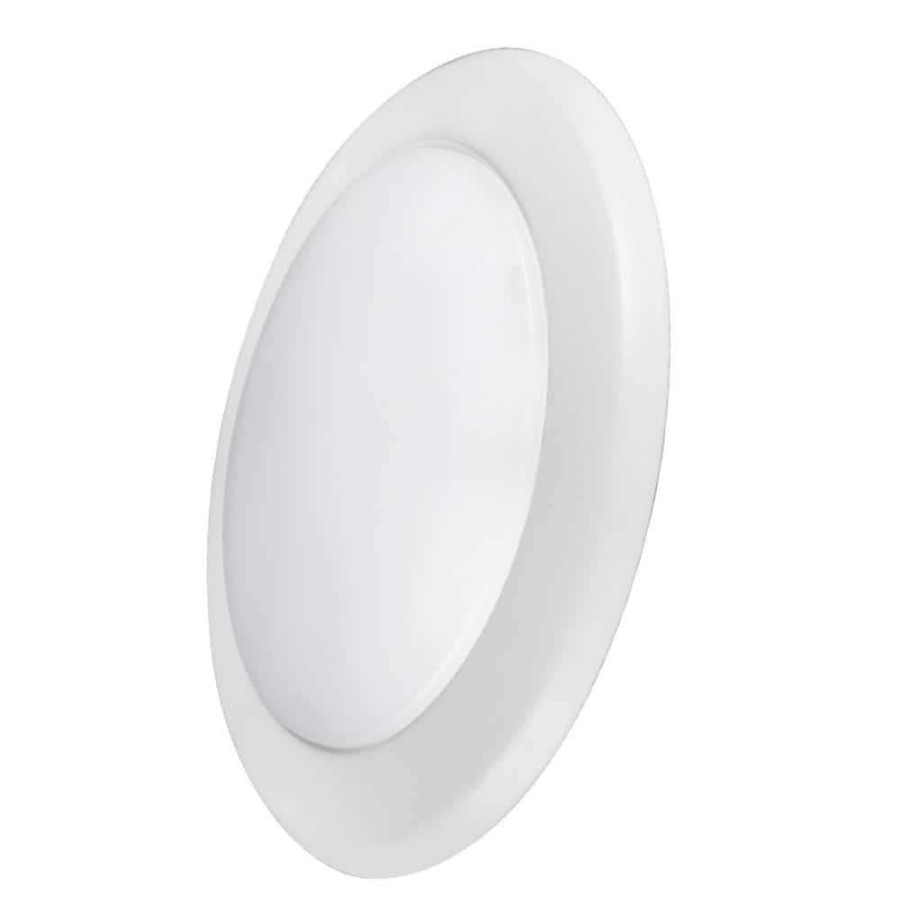 Recessed Lighting * | 15-Watt 6 In. 3000K Soft White Integrated Led Recessed Downlight Trim Dimmable Wet Location By Halco Lighting Technologies