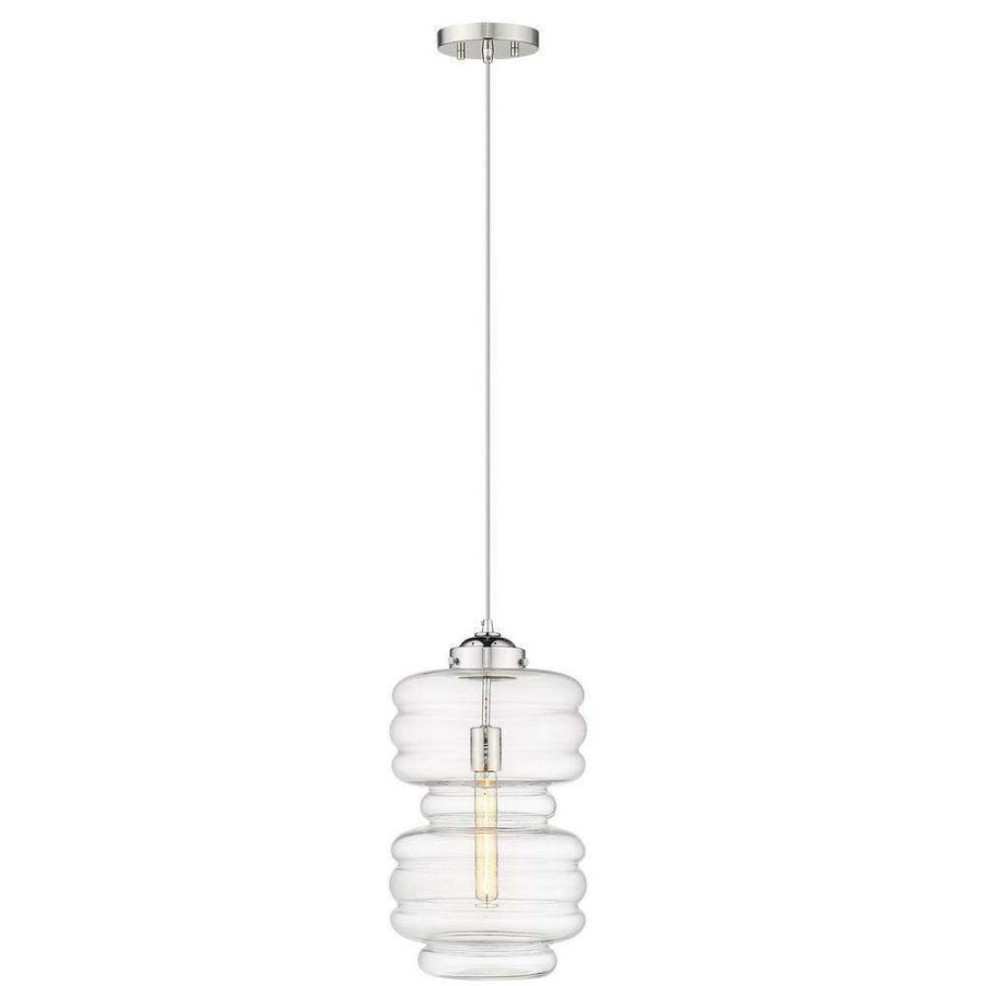 Pendant Lights * | Ballina 1-Light Polished Nickel Pendant By Acclaim Lighting