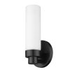 Wall Sconces * | Valmont 1-Light Matte Black Sconce With Etched Glass By Acclaim Lighting