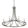 Chandeliers * | Sawyer 8-Light Satin Nickel Chandelier By Acclaim Lighting