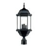 Outdoor Lighting * | Madison 3-Light Matte Black Outdoor Post-Mount Light Fixture By Acclaim Lighting