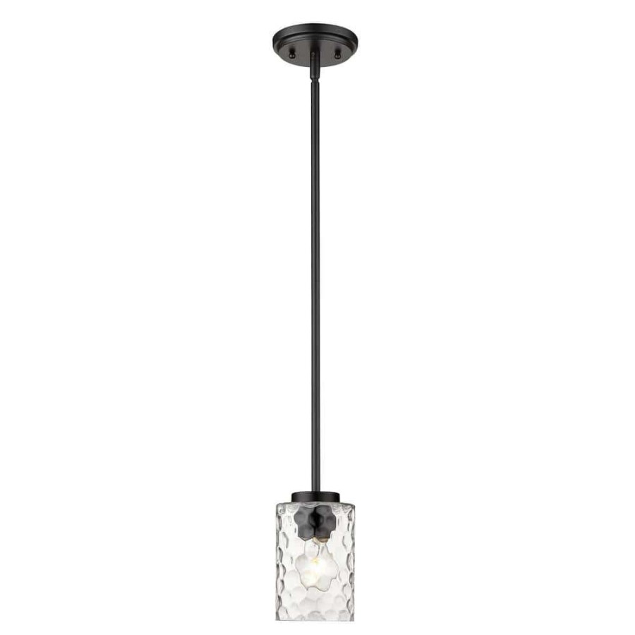 Pendant Lights * | Livvy 1-Light Matte Black Pendant By Acclaim Lighting