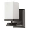 Wall Sconces * | Burgandy 1-Light Oil-Rubbed Bronze Sconce With Etched Glass Shade By Acclaim Lighting