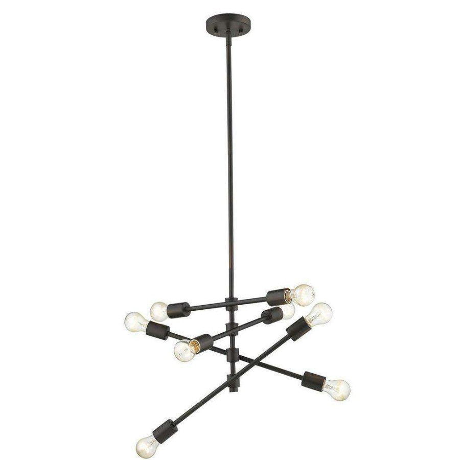 Pendant Lights * | Calix 8-Light Oil-Rubbed Bronze Pendant By Acclaim Lighting