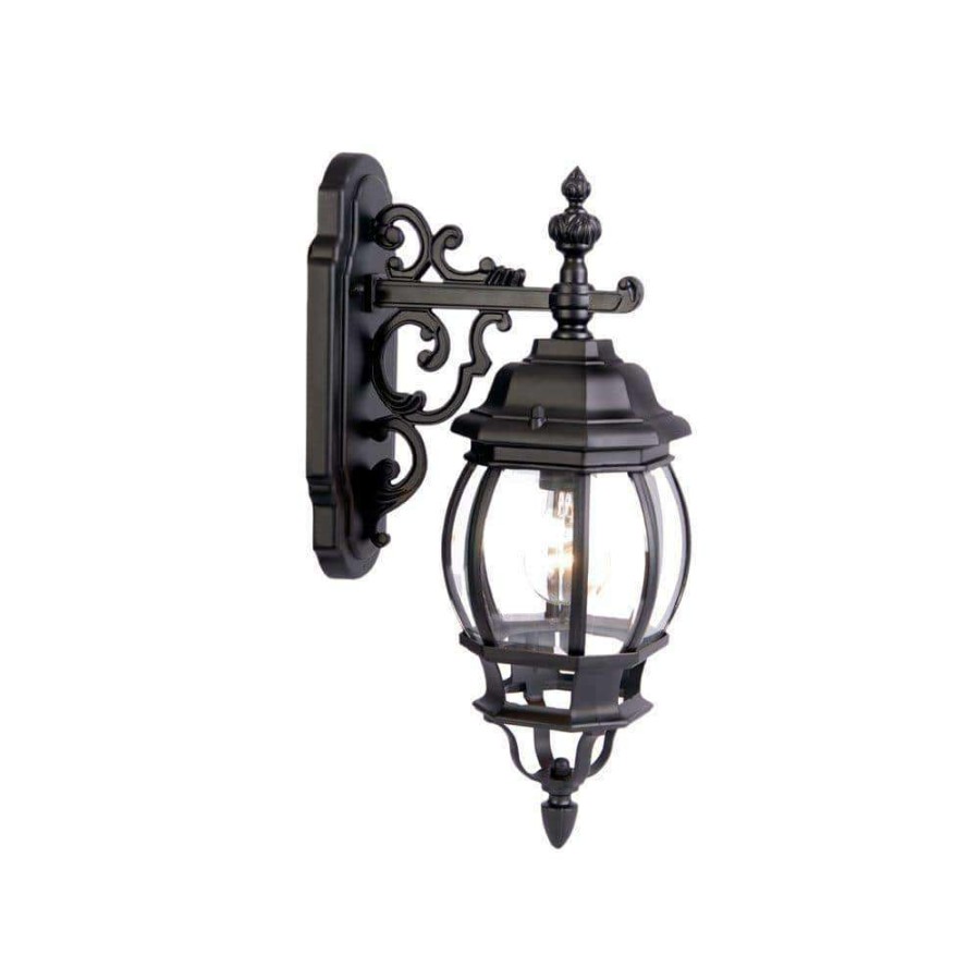 Outdoor Lighting * | Chateau Collection 1-Light Matte Black Outdoor Wall Lantern Sconce By Acclaim Lighting