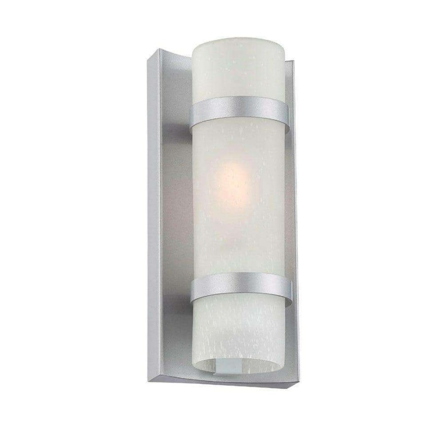 Outdoor Lighting * | Apollo Collection 1-Light Brushed Silver Outdoor Wall Lantern Sconce By Acclaim Lighting