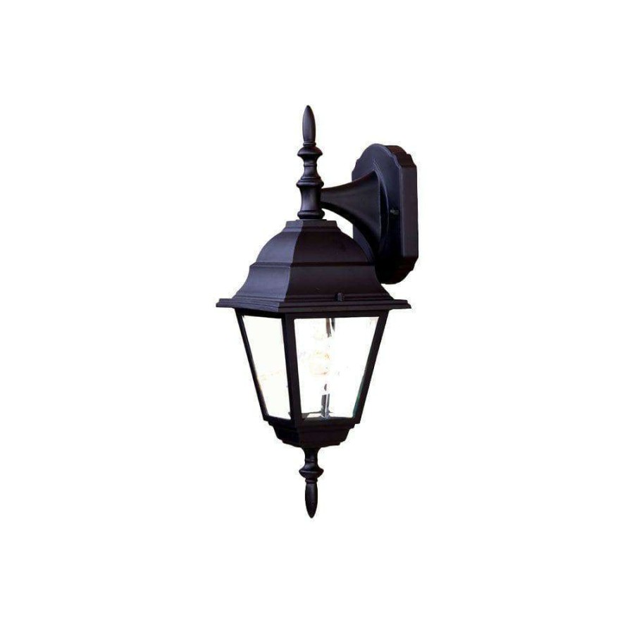 Outdoor Lighting * | Builder'S Choice Collection 1-Light Matte Black Outdoor Wall Lantern Sconce By Acclaim Lighting