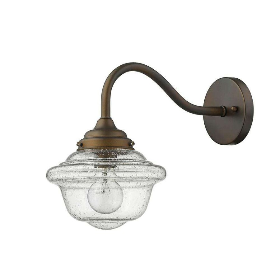 Outdoor Lighting * | Romy 1-Light Oil-Rubbed Bronze Wall Light By Acclaim Lighting