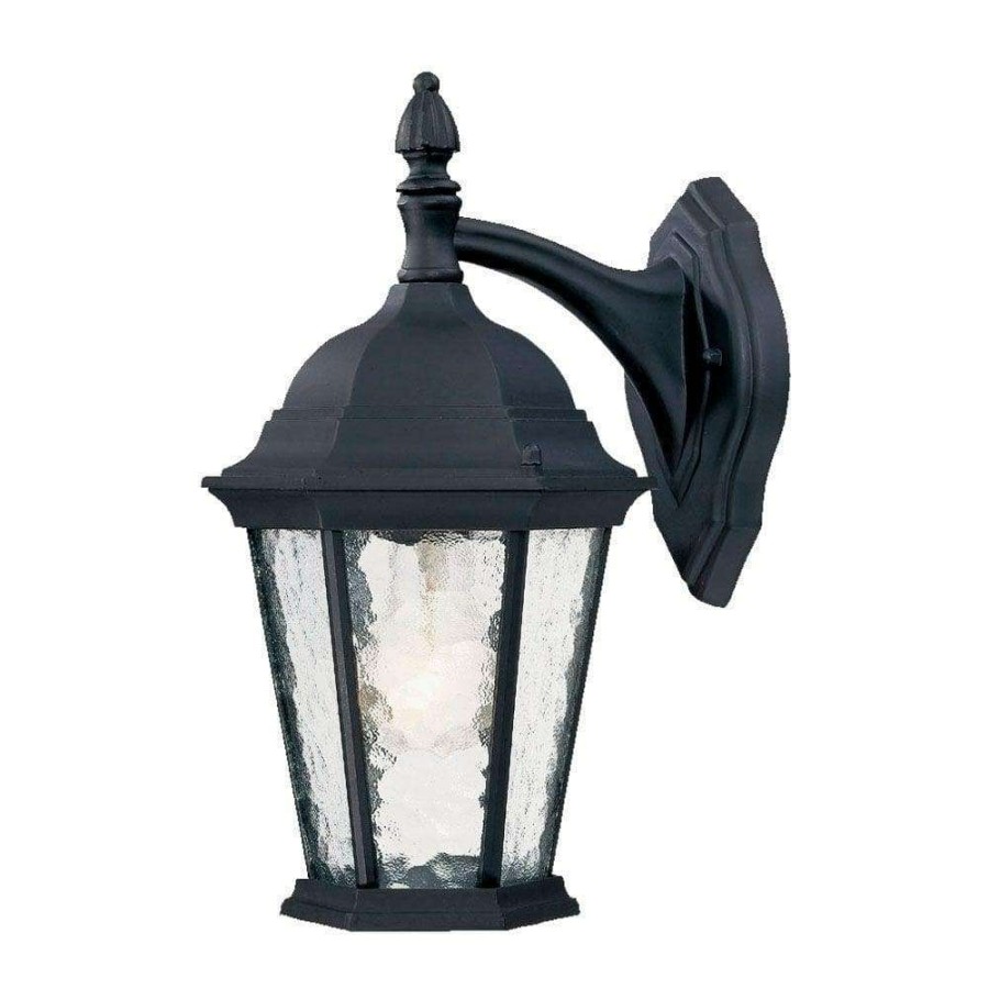 Outdoor Lighting * | Telfair Collection 1-Light Matte Black Outdoor Wall Lantern Sconce By Acclaim Lighting