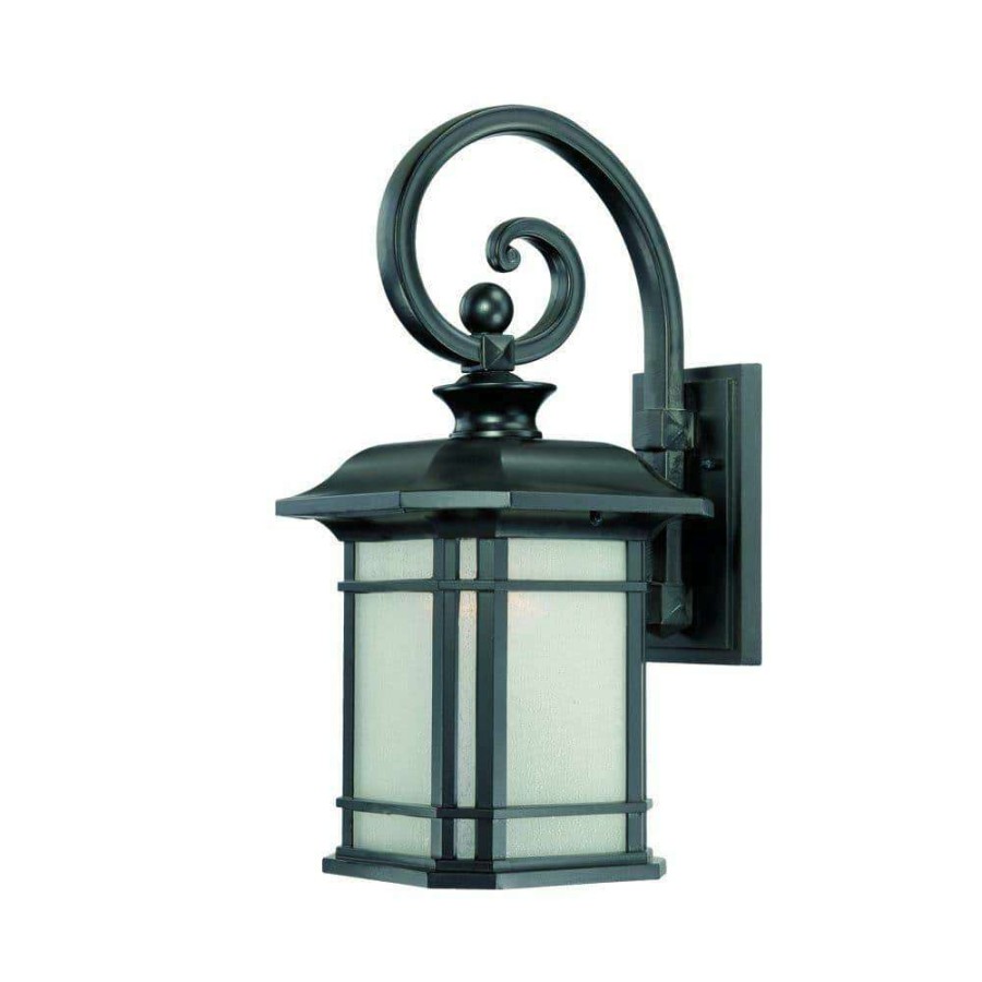 Outdoor Lighting * | Somerset Collection 1-Light Matte Black Outdoor Wall Lantern Sconce By Acclaim Lighting