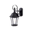 Outdoor Lighting * | New Orleans Collection 1-Light Matte Black Outdoor Wall Lantern Sconce By Acclaim Lighting